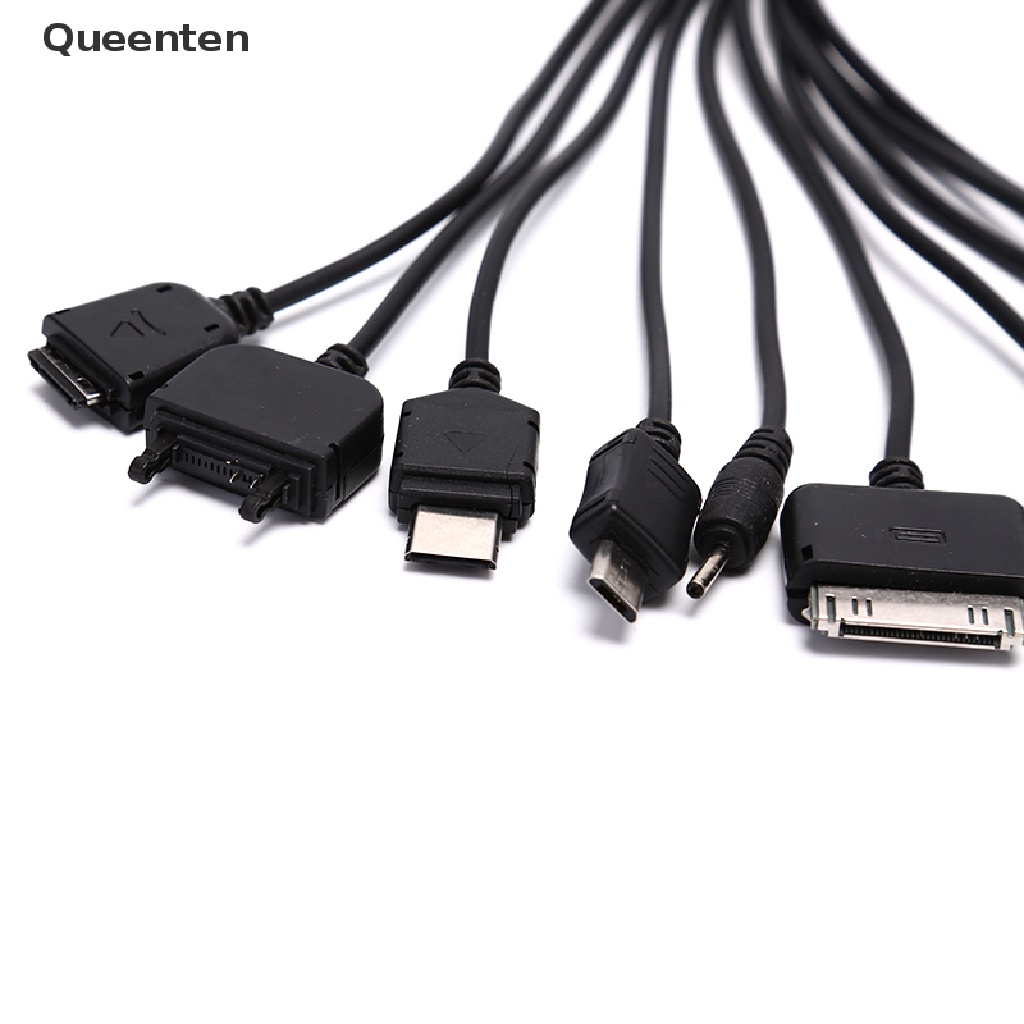 Queenten Universal 10 in 1 Multi-Function Cell Phone Game USB Charging Cable Charger QT