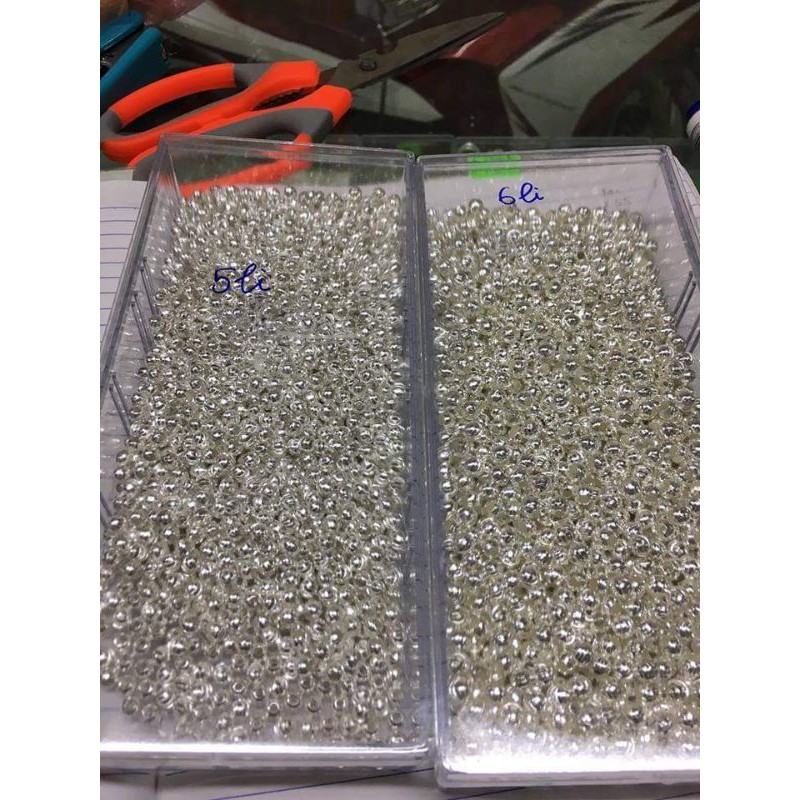 100 bi bạc ta 5.5li - bi bạc 5.5mm