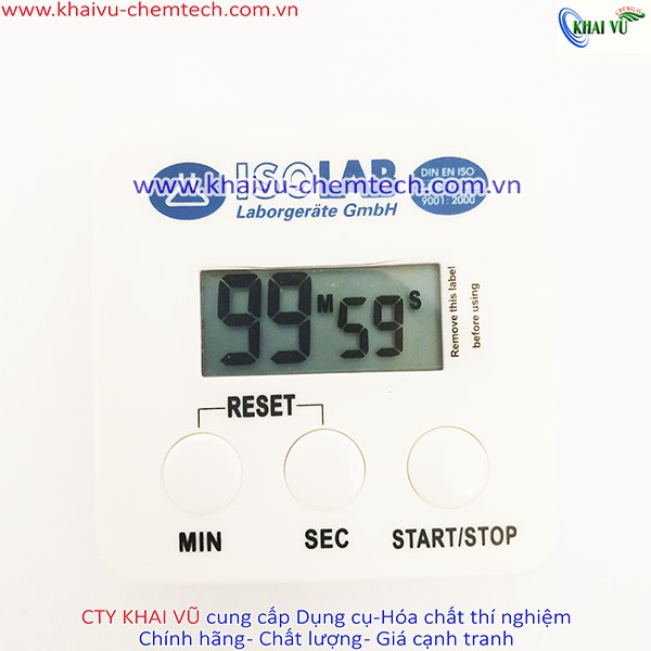 [Hãng ISOLAB- ĐỨC] Đồng hồ điện tử hẹn giờ đếm ngược thí nghiệm