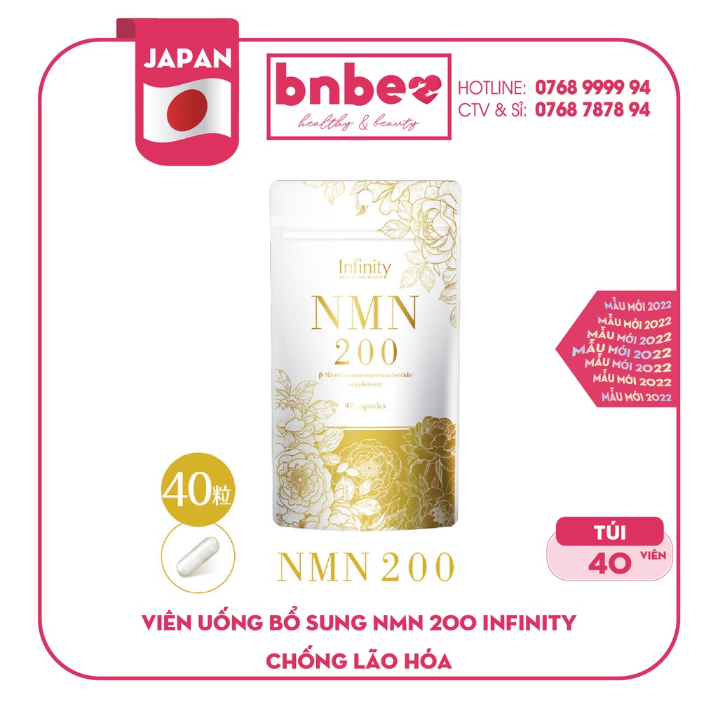 Viên Uống Bổ Sung NMN 200 INFINITY Nhật Bản