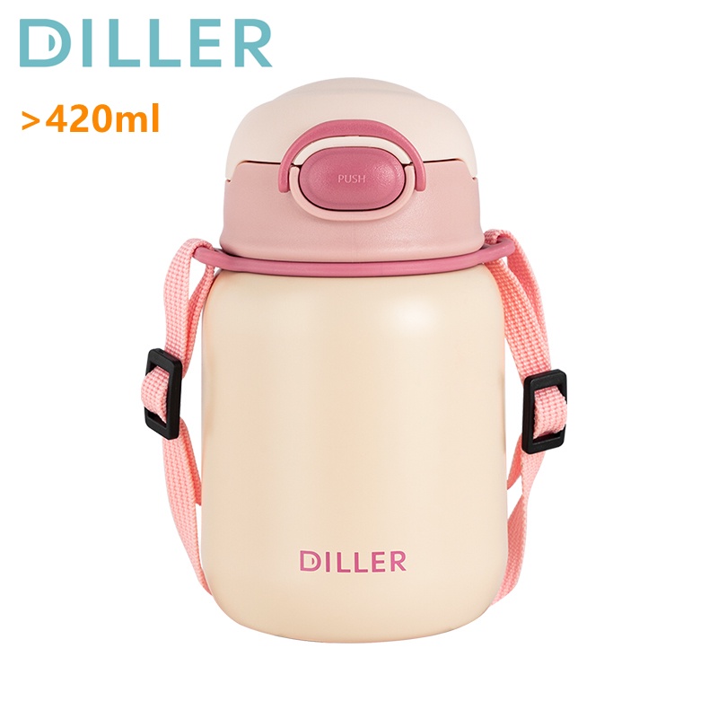 Bình nước giữ nhiệt DILLER Mlh8946 thép không gỉ 420ml cao cấp
