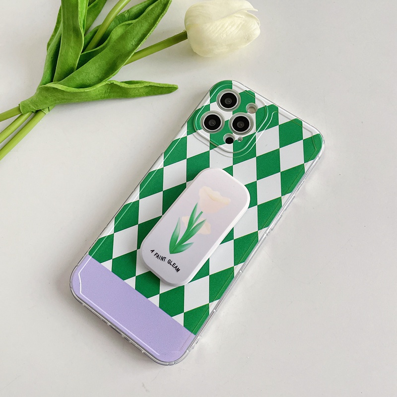 Giá Đỡ Điện Thoại Dạng Kéo Họa Tiết Hoạt Hình Phong Cách Hàn Quốc