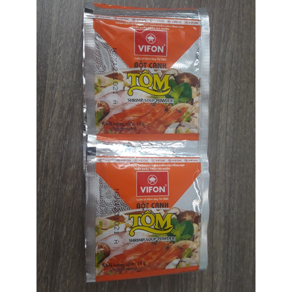Bột canh Tôm Vifon 10 gói × 10g