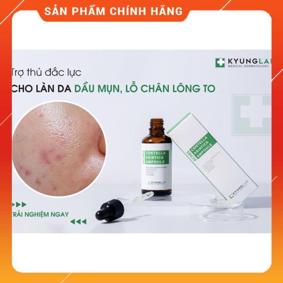 Serum mụn KyungLab Acnes Centella Asiatica Ampoule kiềm dầu mờ thâm 50ml