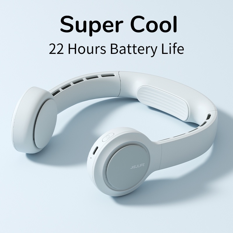 Quạt đeo cổ Jisulife 4500mAh sạc nhanh thiết kế cầm tay thoải mái