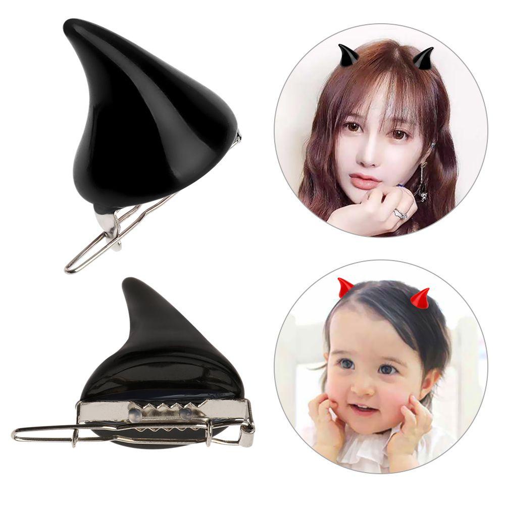 1 Cặp Kẹp Tóc Sừng Bò Đáng Yêu Cho Nữ
