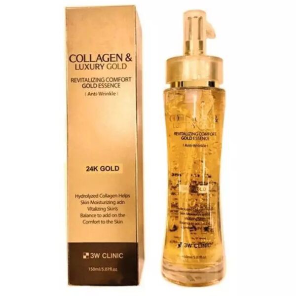 [Mã COSCOCOT4 -8% đơn 250K] Serum dưỡng trắng da COLLAGEN &amp; LUXURY GOLD 3W CLINIC 150ml