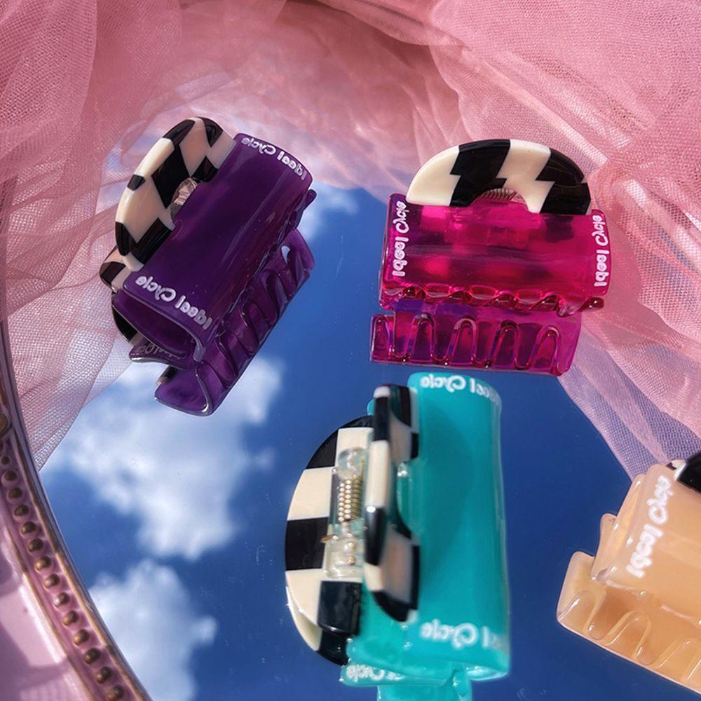 Kẹp Tóc Cá Mập Màu Tương Phản Phong Cách Hàn Quốc WMES15H