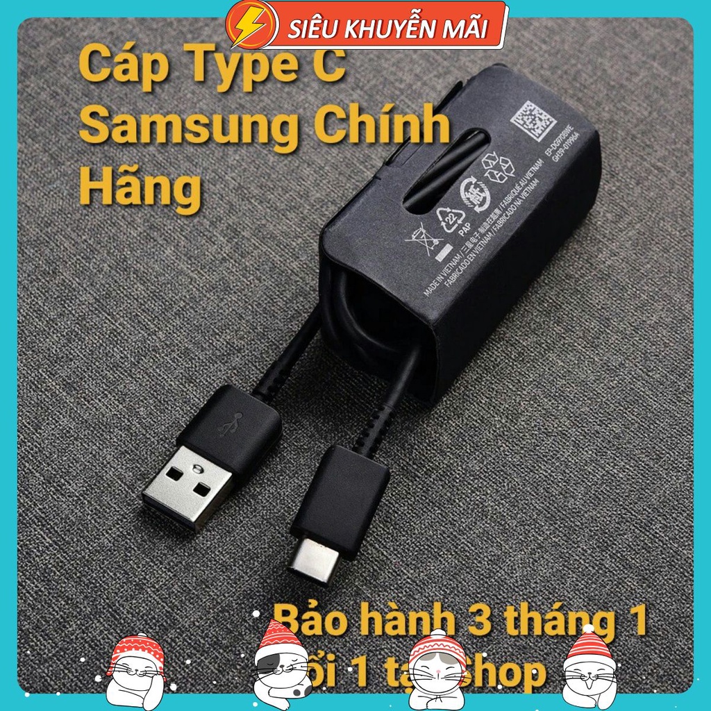 Dây cáp sạc Samsung chính hãng Type-C Usb, Micro Usb 1m hỗ trợ sạc nhanh Note 9/Note 8/S9/S8/ S7 S6