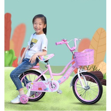 Xe Đạp trẻ em cho bé gái từ 3-4t, 4-5t, 5-7t bánh 12, 14, 16 inch