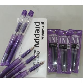 Combo 01 bút máy Nhật Preppy và 2 ống mực