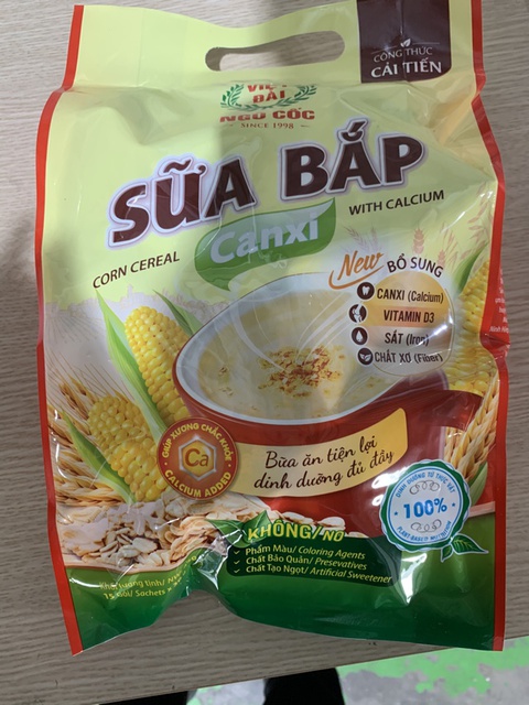 Sữa bắp, bột ngũ cốc [ DATE MỚI ] Bột ngũ cốc Sữa bắp Canxi Việt Đài túi 450g.