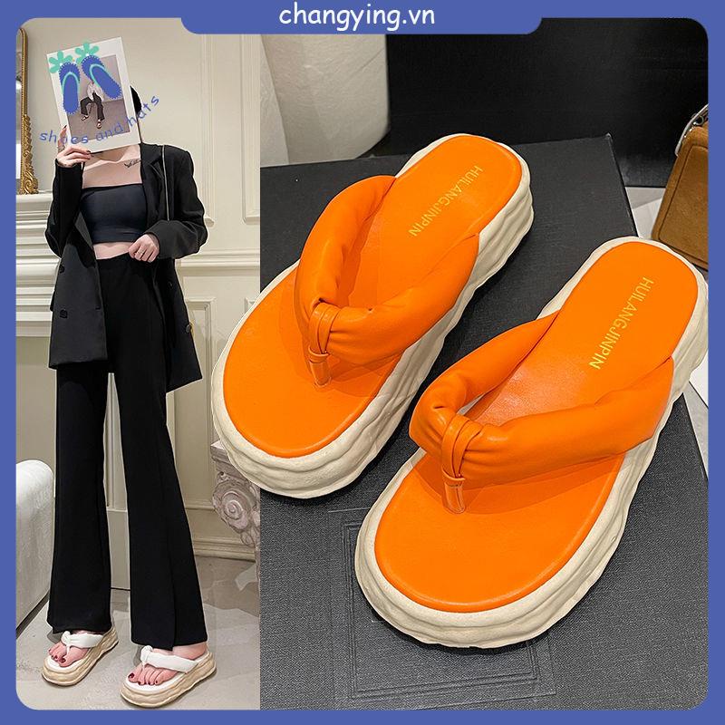 Dép Xỏ Ngón Đế Dày Tăng Chiều Cao Phong Cách Mùa Hè Mới