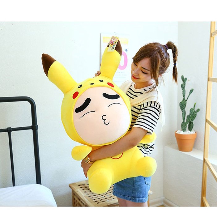 GẤU BÔNG SHIN PIKACHU HOT 2021 VẢI MINISO (27CM---&gt;80CM)