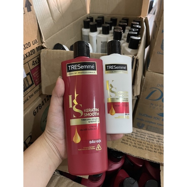 MUA DẦU GỘI 330ml TẶNG DẦU XẢ 177ml. DẦU GỘI TRESEMME KERATIN SMOOTH 330ml