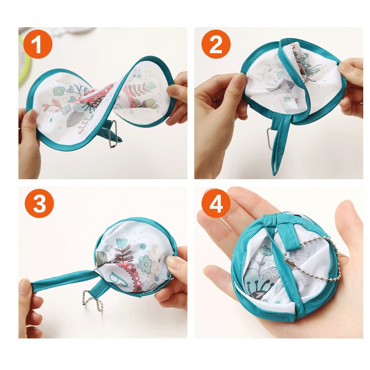 Quạt vải mini cầm tay cute gấp gọn bằng vải có tay cầm nhiều hình dễ thương | BigBuy360 - bigbuy360.vn