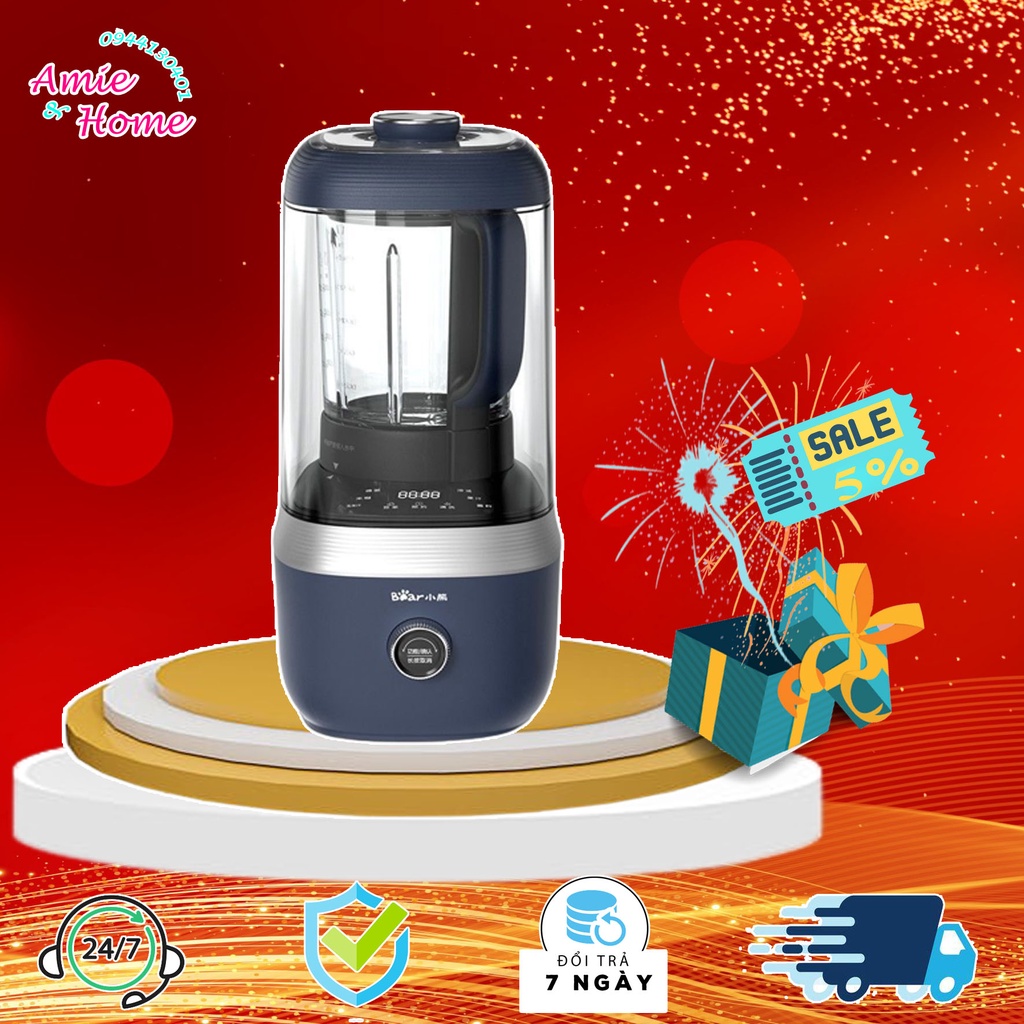 Máy xay nấu sữa hạt , sinh tố đa năng PBJ-B06S2 dung tích 1.5L cách âm chống ồn , cối thủy tinh