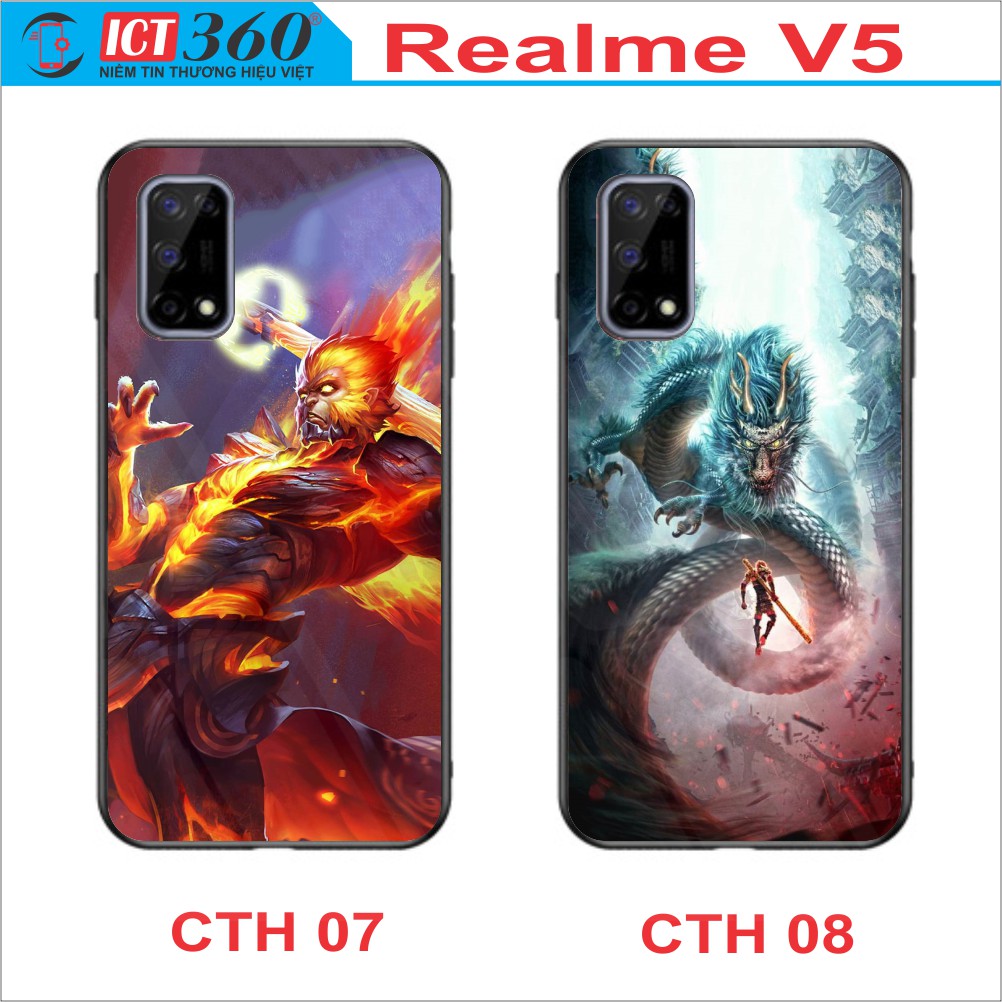 Ốp Lưng Kính REALME V5, Realme Q2 - In Theo Yêu Cầu