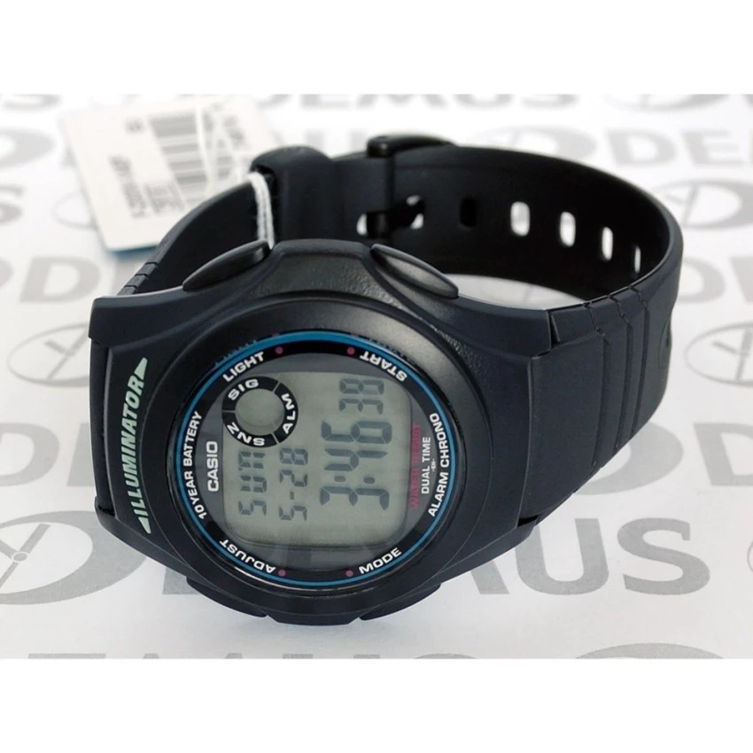 Đồng hồ unisex dây nhựa huyền thoại Casio Anh Khuê F-200W-1ADF