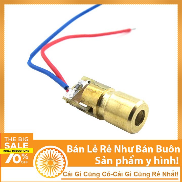 Đầu Phát Laze 3V 5mW (Sáng Đỏ Hội Tụ) DHCNHN