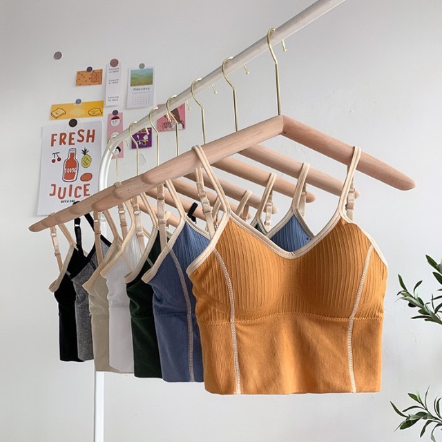 Áo lót, Áo bra cotton gân hở lưng cổ chữ V siêu xinh | BigBuy360 - bigbuy360.vn