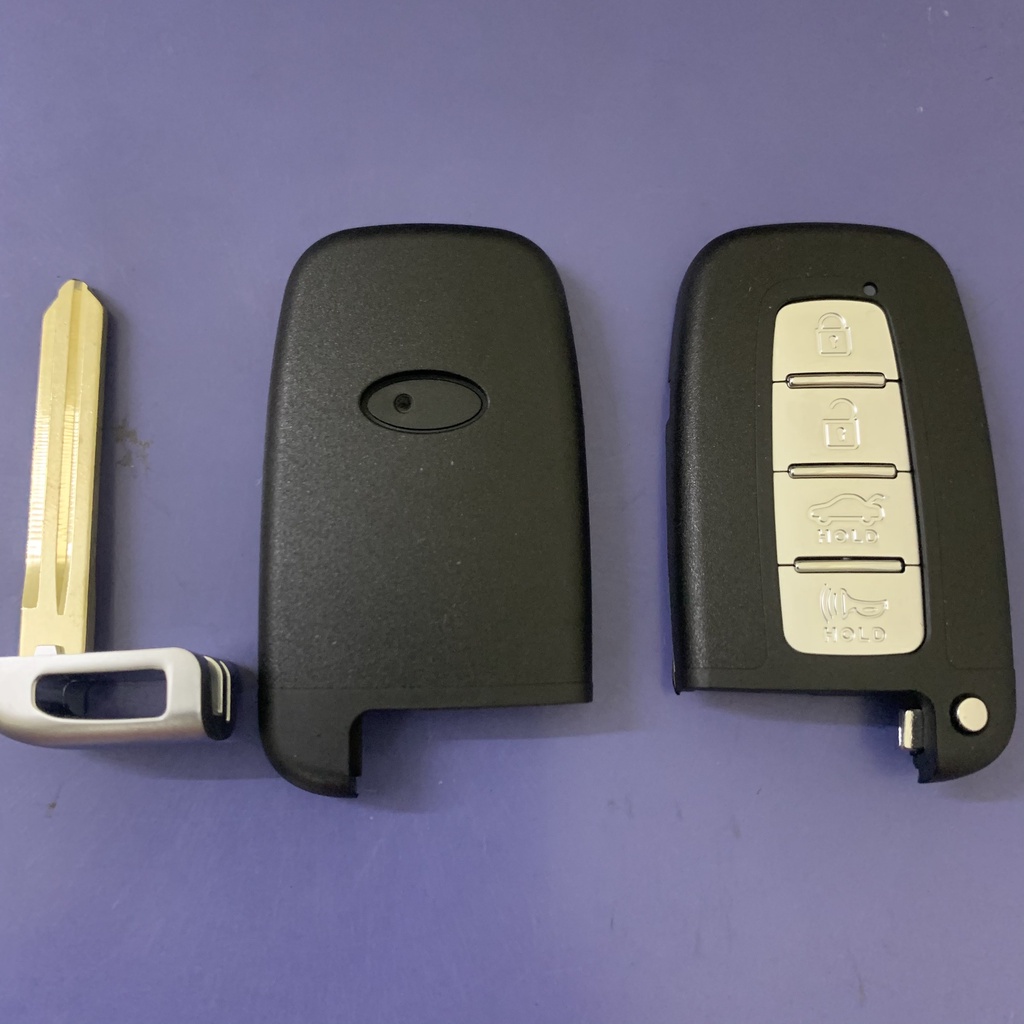 Vỏ Chìa Khóa 4 Nút Cho Xe Hyundai, Smart Key Điều Khiển Từ Xa