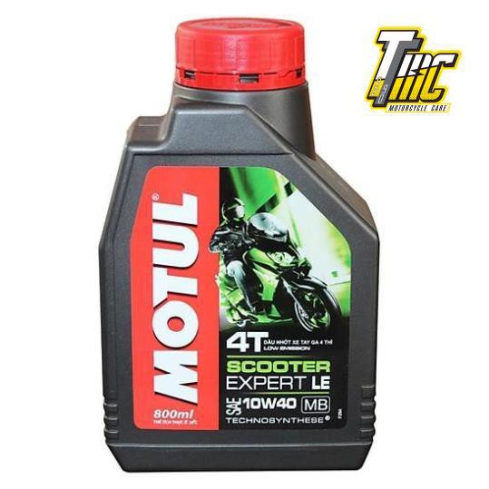 Combo Nhớt Motul Scooter Expert LE 10W-40 800ML Và Nhớt Lap Motul 120ml