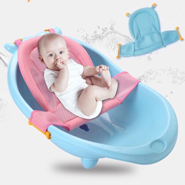 Lưới tắm cho bé hai tư thế : nằm và ngồi