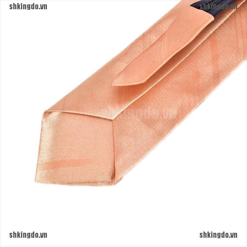 Cà vạt nam màu trơn thiết kế đơn giản