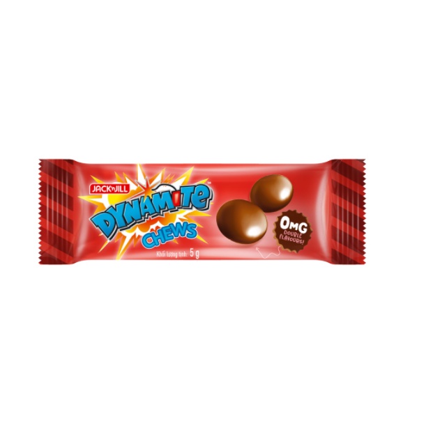 Kẹo Nhai 3 Viên Socola Hương Bạc Hà Túi 125g (~25 chiếc  x 3 viên)