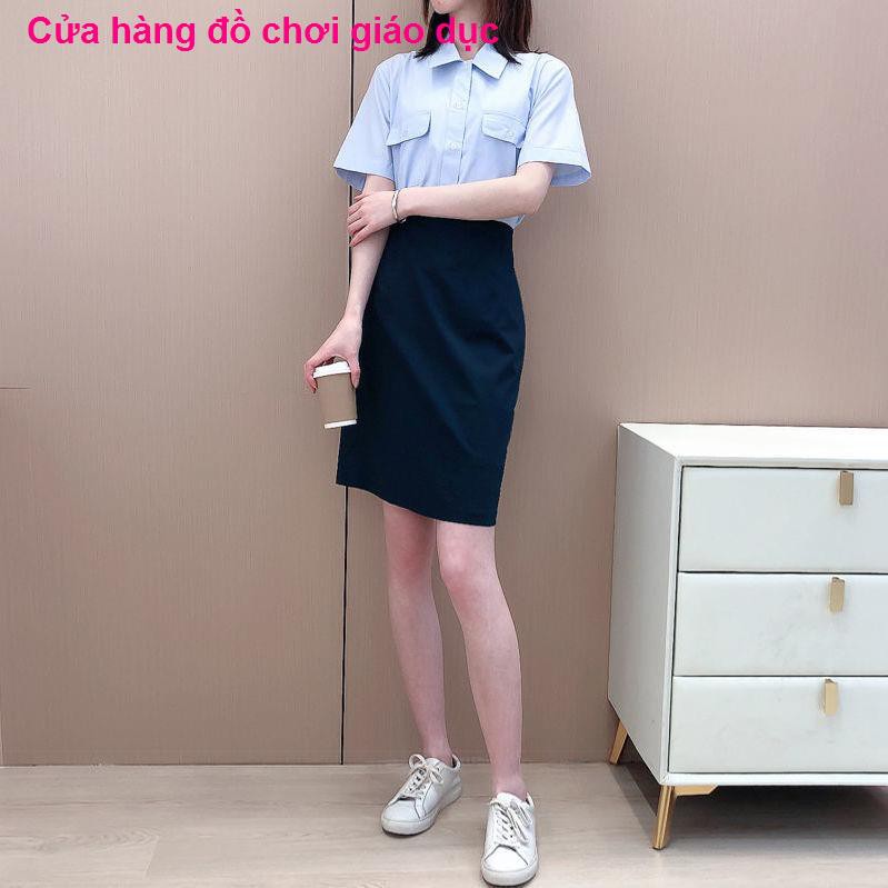 SHOP XINH Chuyên nghiệp ăn mặc phù hợp với nữ mùa hè 2021 tân sinh viên đại học quần áo đi làm váy hai mảnh thời trang t