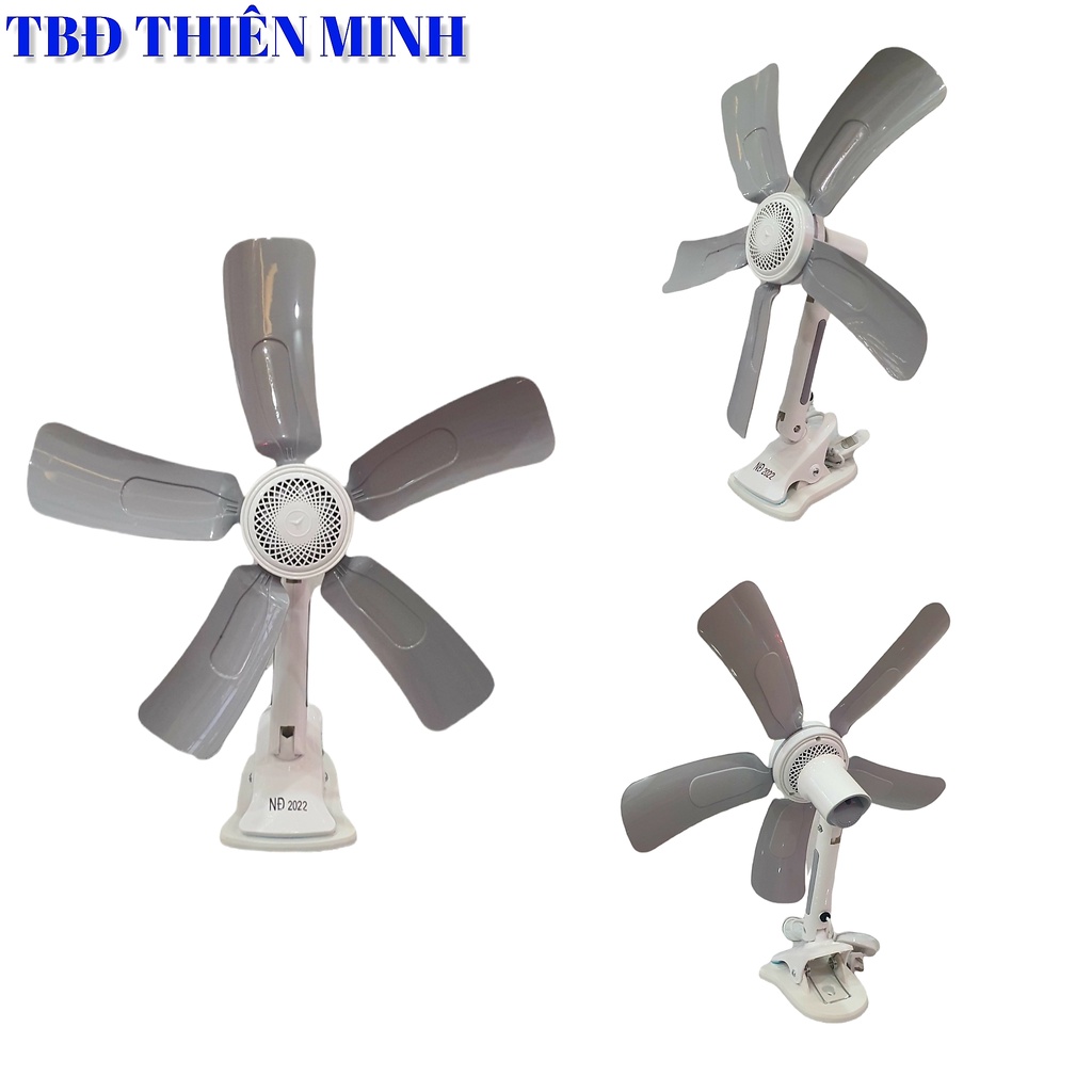 QUẠT KẸP MINI ĐIỆN 220V 5 CÁNH