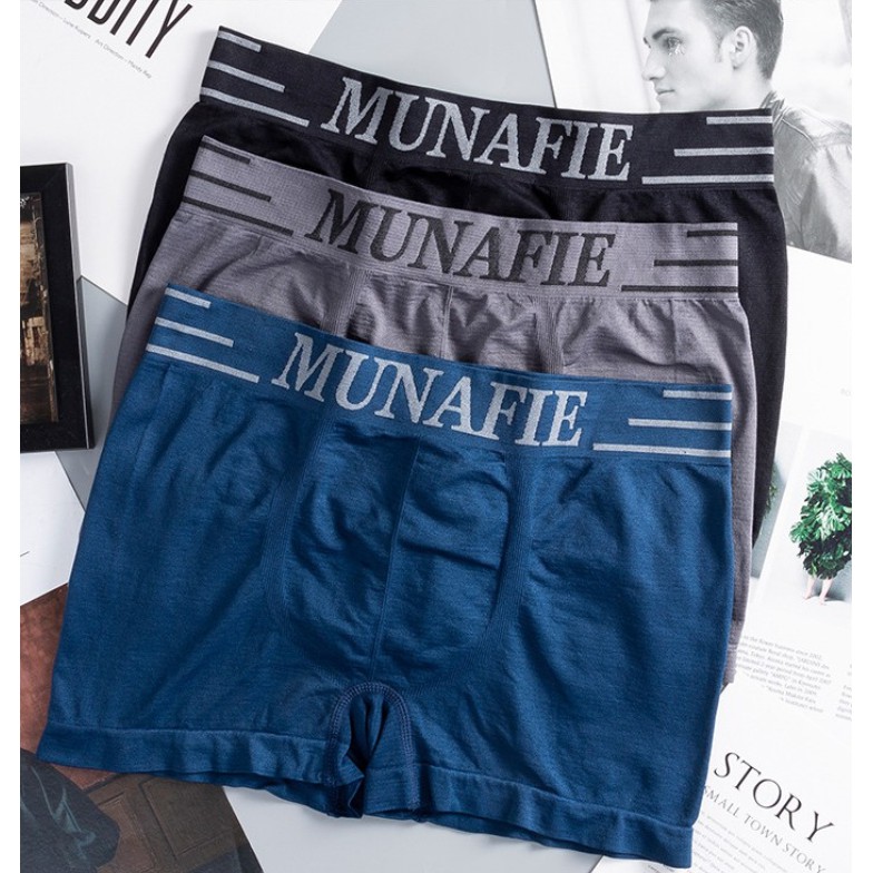 [COMBO 5] Quần lót nam boxer cao cấp MUNAFIE Quần xì đùi nâng mông kháng khuẩn FSHOPP5