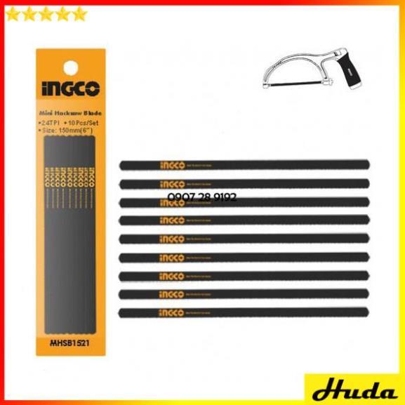 Bộ 10 lưỡi cưa cho khung cưa sắt nhỏ mini 152mm Total Ingco 1234