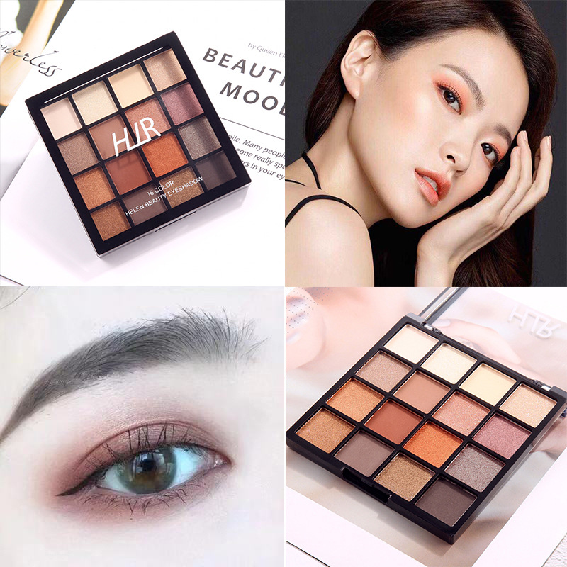 Matte nude make-up ins net red 16 color eye shadow not dizzy dyed makeup makeup eye makeup cosmetics | BigBuy360 - bigbuy360.vn