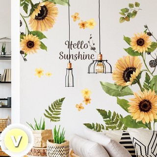 Decal dán tường Hoa hướng dương bông to