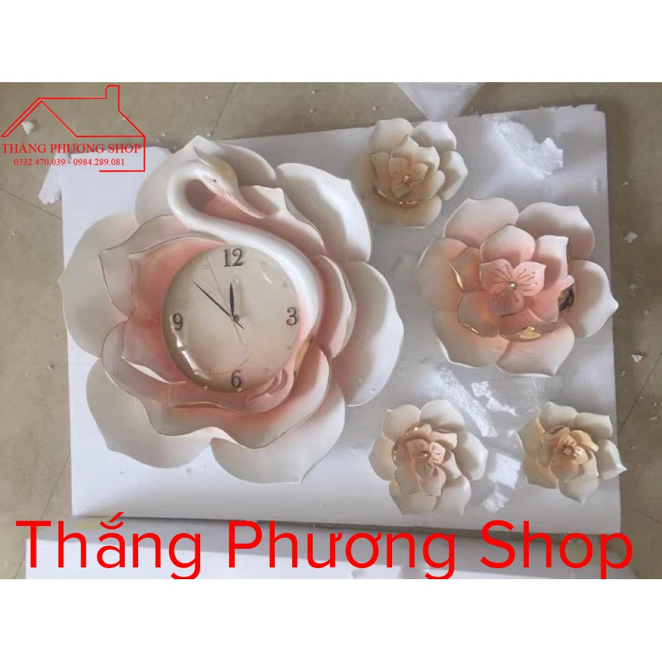 Đồng Hồ Treo Tường Chim Thiên Nga TP-034 (Tặng Máy Đồng Hồ Thay Thế)