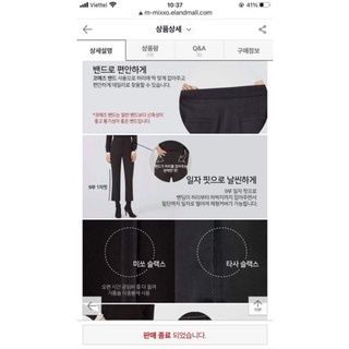 Quần tây Mixxo lưng bảng