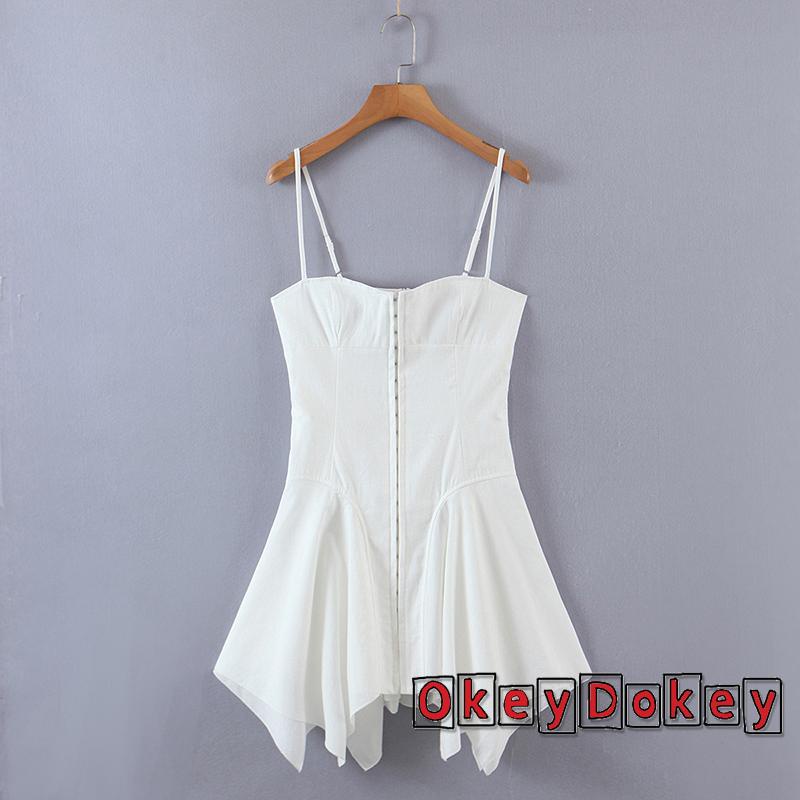 Đầm Mini Kiểu Móc Cắt Xéo Trước Ngực Thần Tiên Quyến Rũ 2K Cho Nữ