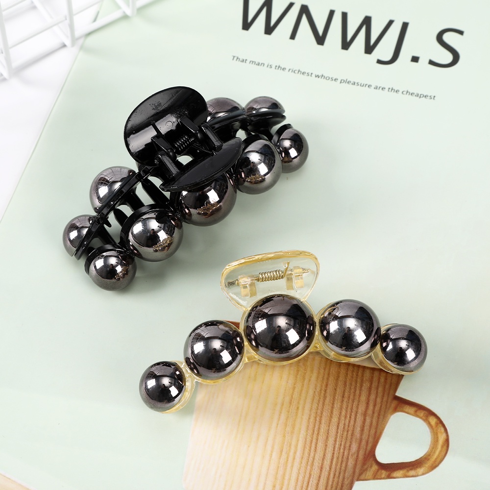 Kẹp tóc Haimeikang bằng acrylic màu trơn dễ phối đồ thời trang