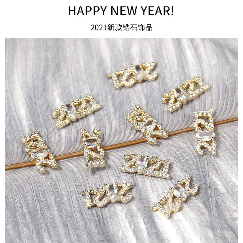 Charm 2021 - mẫu charm đá cao cấp đính móng tay