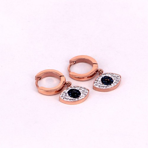 Bông Tai Tòn Ten Đôi Mắt Titan Ko Đen TT 3368