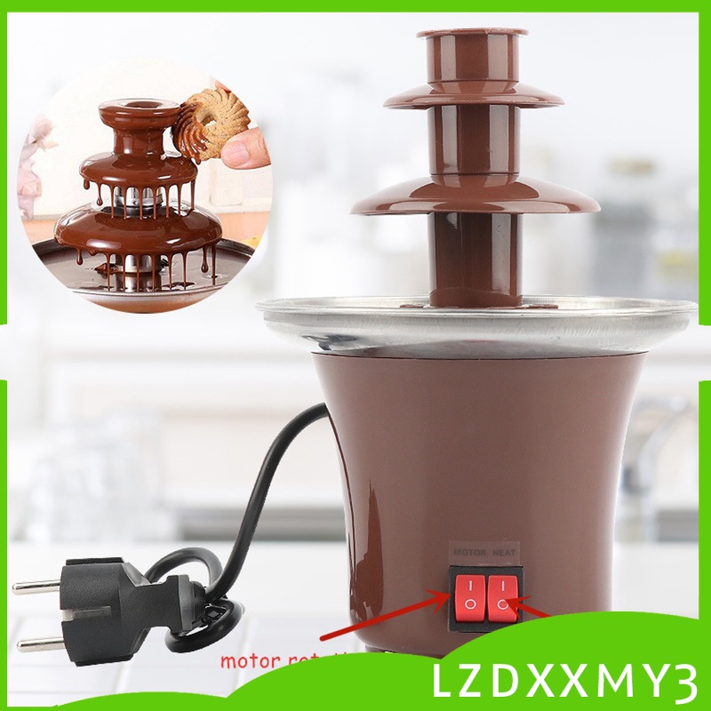 Đài Phun Sô Cô La Nhỏ Gọn Dễ Lắp Ráp 3 Tầng