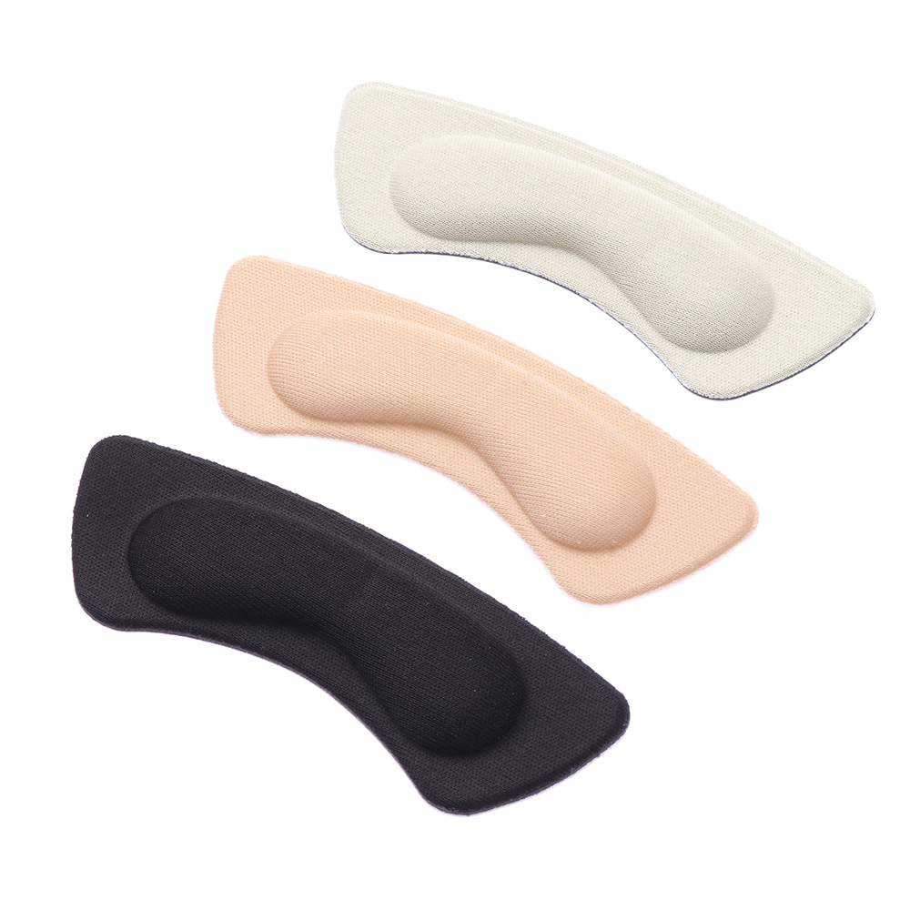 ❤LANSEL❤ 2 Pairs Reusable Heel Cushions Anti-slip Heel Liner Protector High Heel Shoe Pads Foot Care Protector Self-Adhesive Heel Pain Relief Men &amp; Women Heel Shoe Insoles