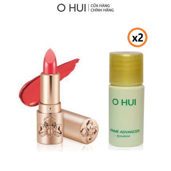 Bộ Son dưỡng bển màu chống lão hoá và Sữa dưỡng chống lão hoá O HUI