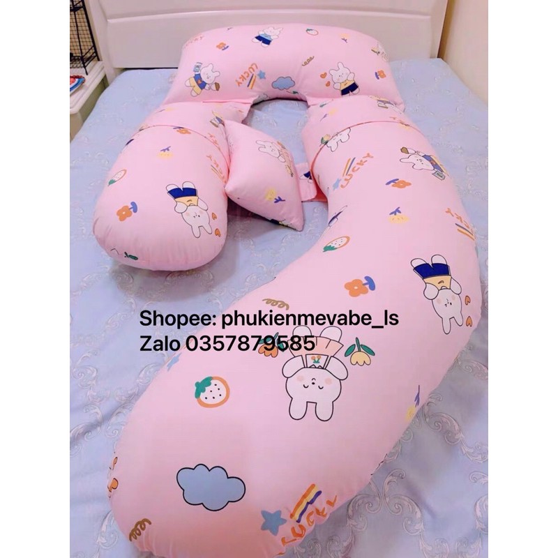 Gối cho mẹ bầu và sau sinh cao cấp hình chữ G( loại to)