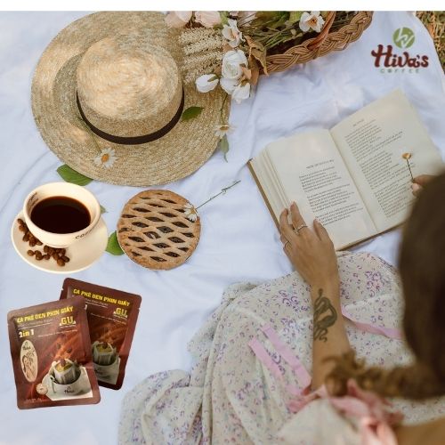 Cà phê Phin Giấy nguyên chất HIVA'S COFFEE (Hộp 10góix15gr) Đậm đà hậu vị, thơm đặc trưng phù hợp đi làm, du lịch | BigBuy360 - bigbuy360.vn
