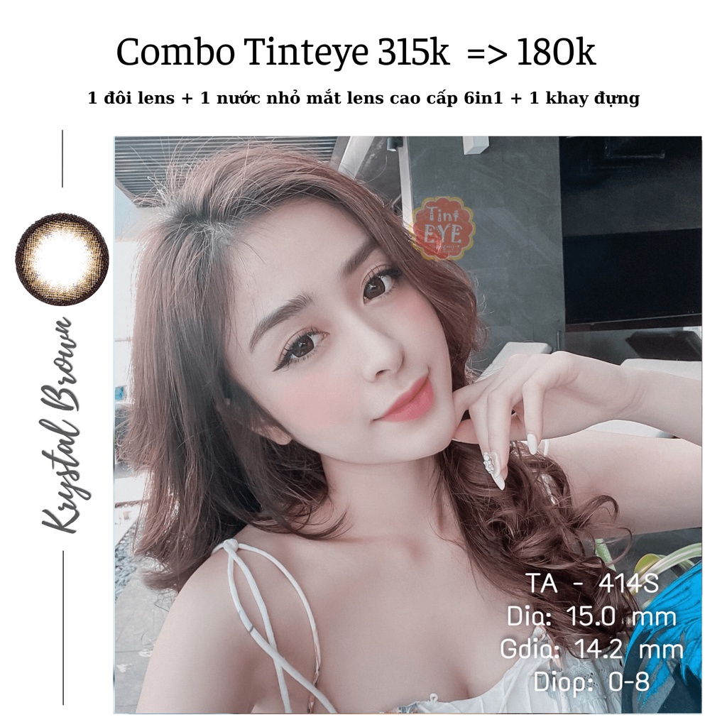 [5.5 Khuyến mại 50% toàn bộ sản phẩm Tinteye tặng combo ngâm lens, nhỏ mắt, bộ dụng cụ đeo