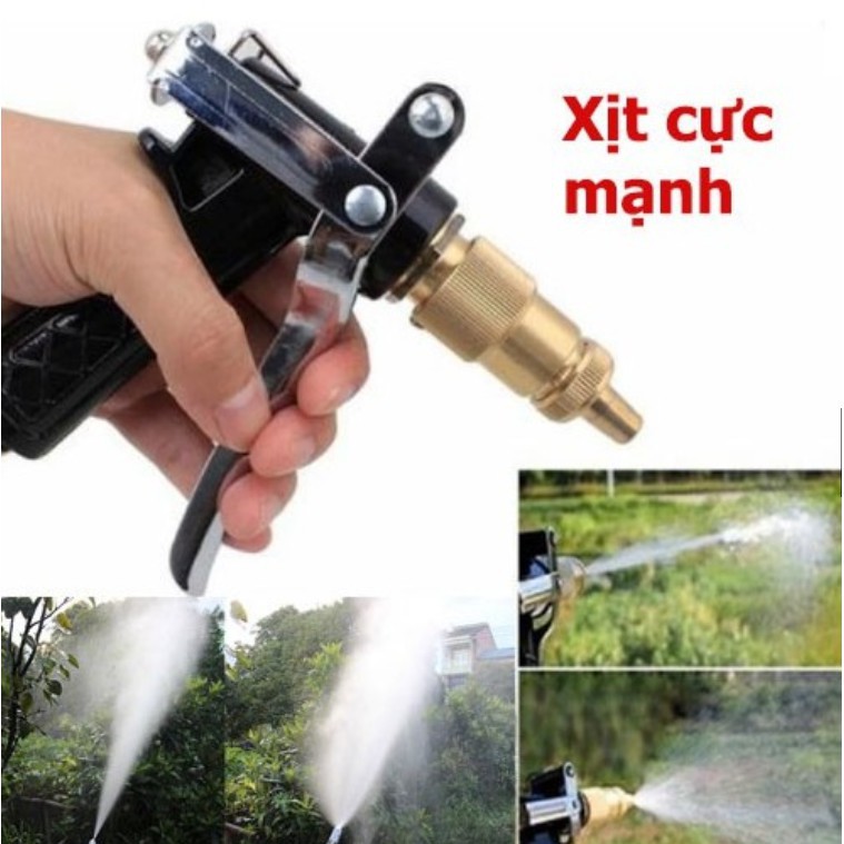 Súng Xịt Tưới Cây, Rửa Xe Tăng Áp Lực Nước 300%