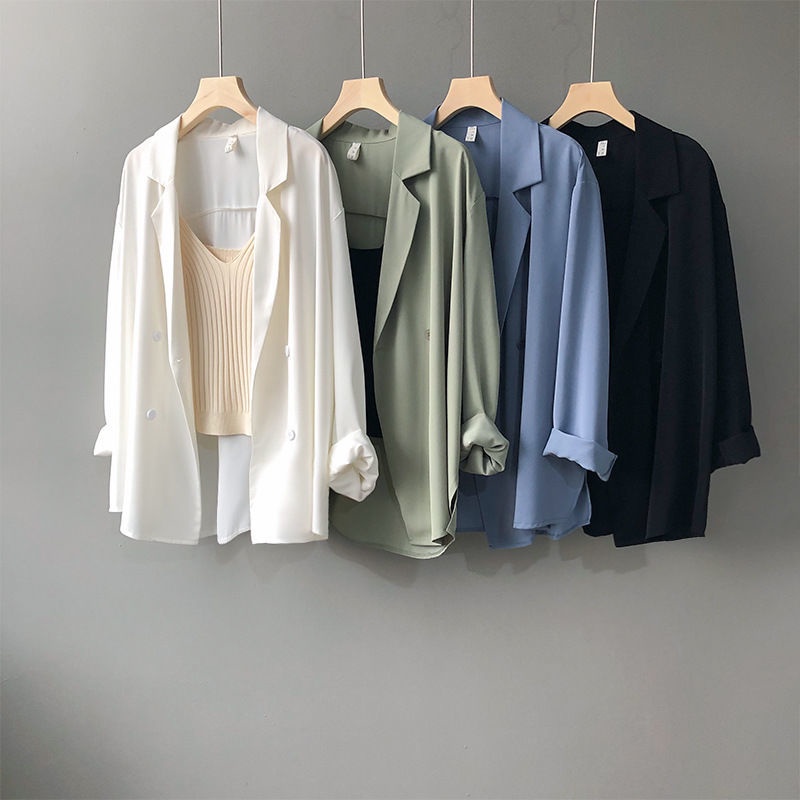 Áo Khoác Chiffon Dáng Rộng Chống Nắng Phong Cách Anh Quốc Thời Trang Cho Nữ 45-80KG C8744
